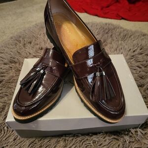 Franco Sarto Dark Brown Tassel Loafers
